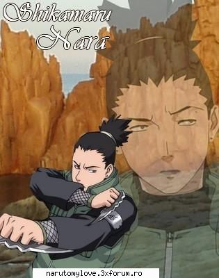 Descriere - Shikamaru Nara - este coleg de echipa cu Ino si - SHIKAMARU NARA